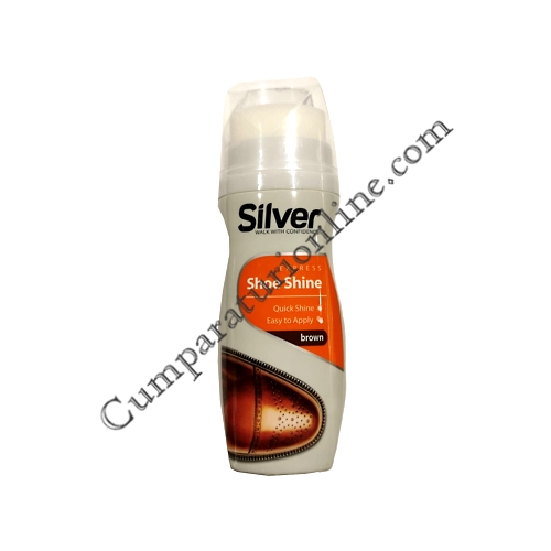 Crema pantofi lichida Silver 75 ml. Maro